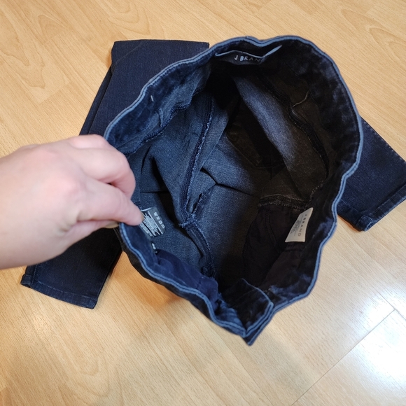 J Brand Natasha Sky High Skinny Jeans Stretch Denim Size 29 Bluebird Darkwash - Picture 13 of 16